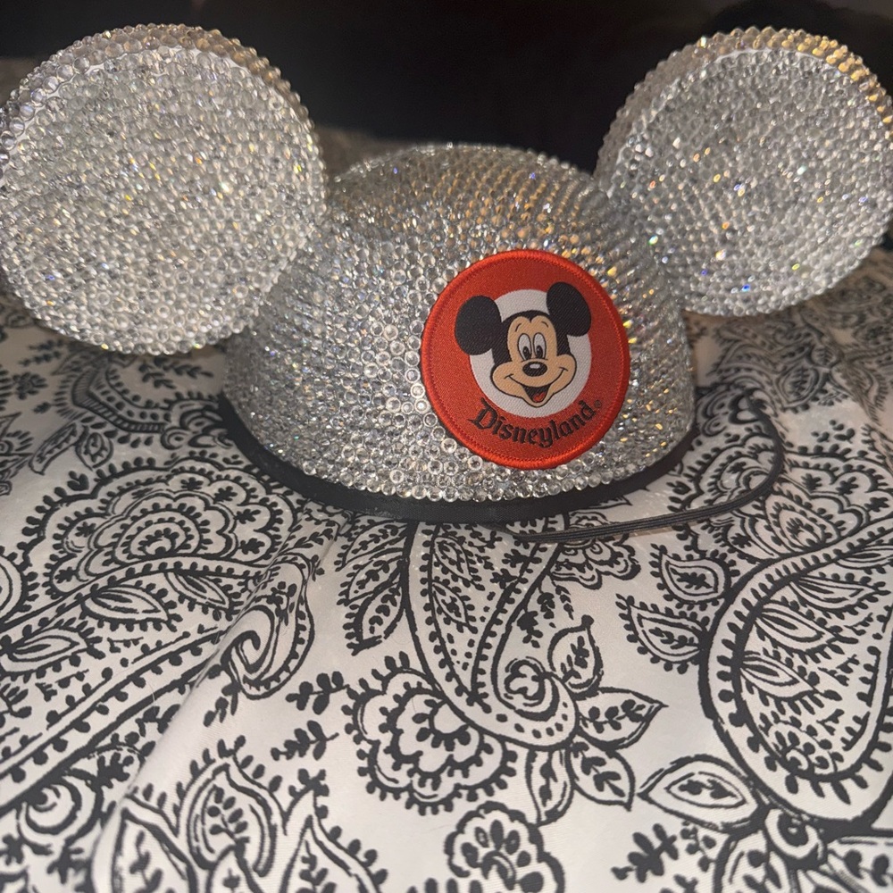 Disney Silver Sparkle Bling Mickey Ears